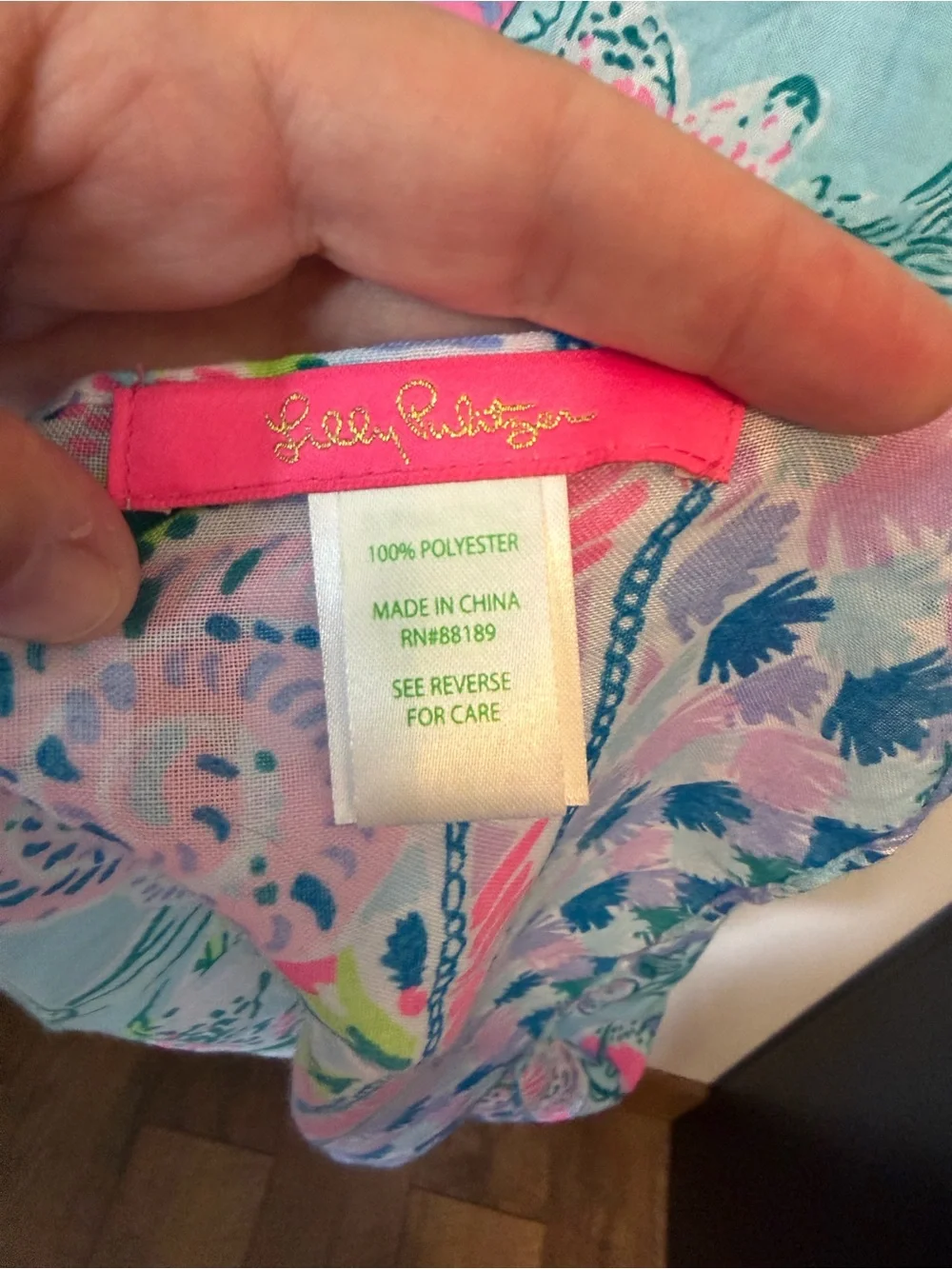 Lilly Pulitzer Resort Seaspray Wrap Scarf in Bali Blue Sway This Way Sarong